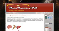 Desktop Screenshot of macrouniverso.com