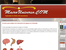Tablet Screenshot of macrouniverso.com